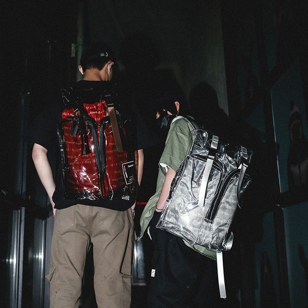 new style school bag men sports drawstring bag large capacity transparent pvc cool backpack
new style school bag men sports drawstring bag large capacity transparent pvc cool backpack