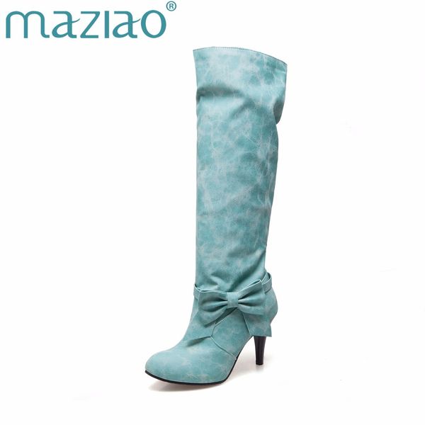 maziao plus size 34-45 fashion cute bowtie boots winter women knight boots blue pink beige pleated sweet, Black
maziao plus size 34-45 fashion cute bowtie boots winter women knight boots blue pink beige pleated sweet, Black