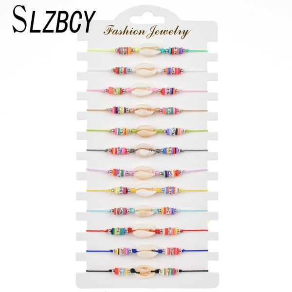 slzbcy 12 pcs/lot handmade shell charm bracelets set for women child braided rope adjustable crystal bracelet boho jewelry gift, Golden;silver
slzbcy 12 pcs/lot handmade shell charm bracelets set for women child braided rope adjustable crystal bracelet boho jewelry gift, Golden;silver