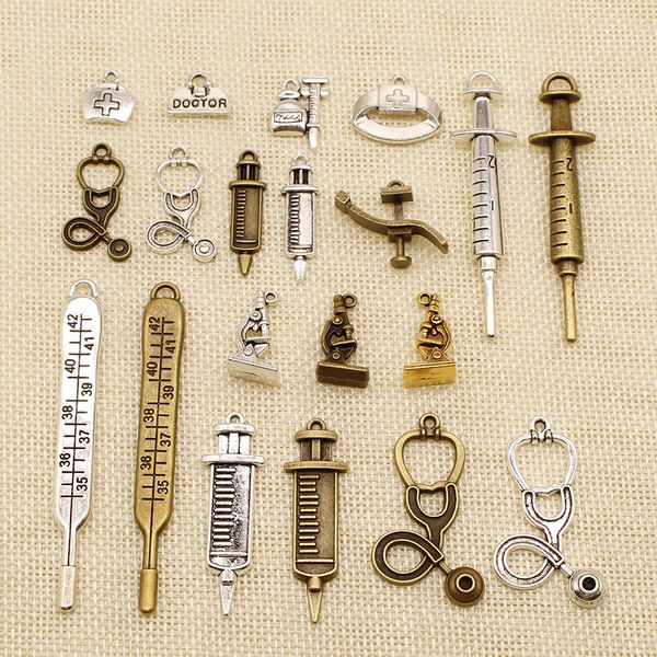 50 pieces hand made jewelry accessories parts hospital microscope stethoscope syringe medicine box thermometer nurse cap hj118, Bronze;silver
50 pieces hand made jewelry accessories parts hospital microscope stethoscope syringe medicine box thermometer nurse cap hj118, Bronze;silver