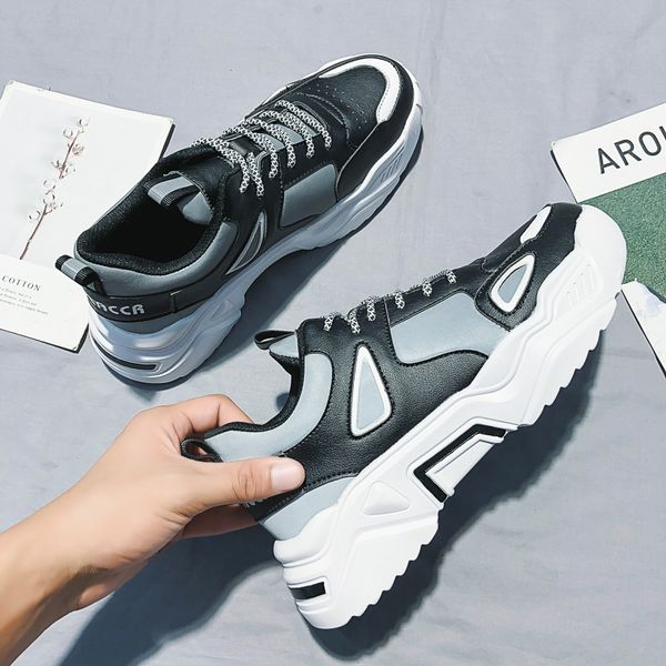 men's vulcanize running shoes rubber style men casual sneaker new breathable loafers comfortable mesh platform sale, Black
men's vulcanize running shoes rubber style men casual sneaker new breathable loafers comfortable mesh platform sale, Black