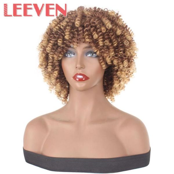 leeven fashion 6inch synthetic short wavy afro kinky curly wig with bangs natural fiber heat-resistance for women, Black
leeven fashion 6inch synthetic short wavy afro kinky curly wig with bangs natural fiber heat-resistance for women, Black