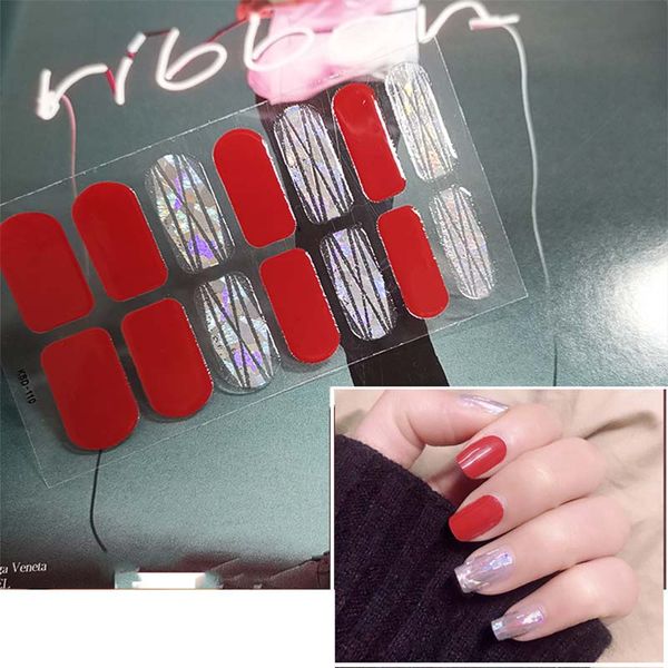 14tips/sheet colorful shinny full nail art tips diy adhesive wraps waterproof nail stickers decorations manicure, Black
14tips/sheet colorful shinny full nail art tips diy adhesive wraps waterproof nail stickers decorations manicure, Black