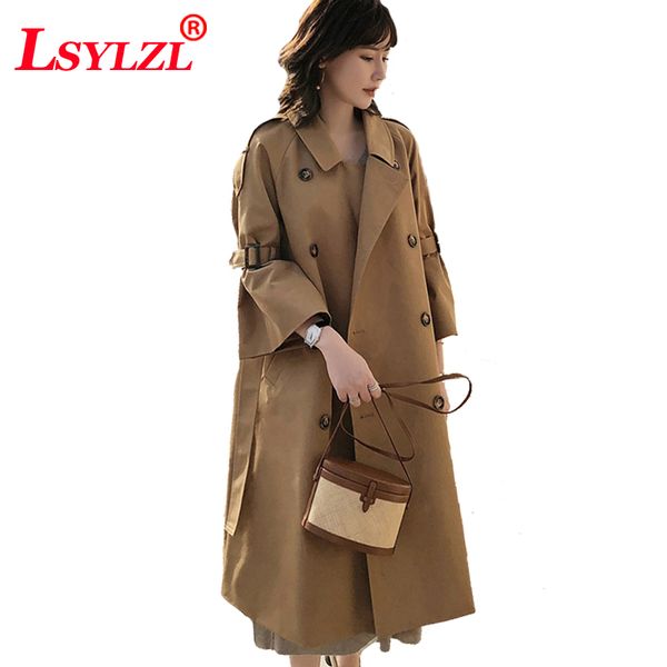 women's trench coats 2021autumn women long female double breasted loose straight coat fashion slim waist all-match overthe-knee outerwe, Tan;black
women's trench coats 2021autumn women long female double breasted loose straight coat fashion slim waist all-match overthe-knee outerwe, Tan;black