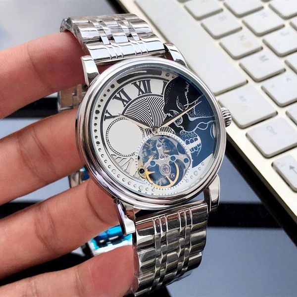men watches automati movement 41mm*13mm 316l stainless steel watches watch male clock couple watch1, Slivery;brown
men watches automati movement 41mm*13mm 316l stainless steel watches watch male clock couple watch1, Slivery;brown