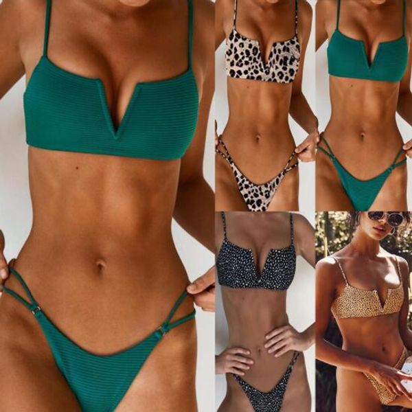 design bikini sets large v solid split swimwear pleated hollow women's simple leopard print patchwork bandage flexible stylish
design bikini sets large v solid split swimwear pleated hollow women's simple leopard print patchwork bandage flexible stylish
