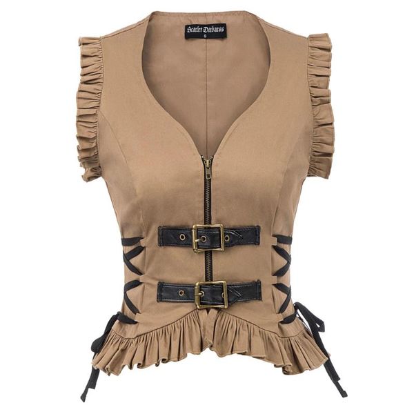 женщины куртка вершин партии clubwear охладиться сексуальным тонким стимпанк zip-вверх пальто без рукавов ruffled hem шнуровка бедро рока го, Black;brown
женщины куртка вершин партии clubwear охладиться сексуальным тонким стимпанк zip-вверх пальто без рукавов ruffled hem шнуровка бедро рока го, Black;brown