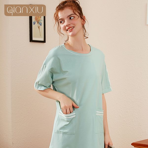 women's bamboo fiber nightdress new summer style women's simple style cloth can be worn out of the nightdress pajamas257, Black;red
women's bamboo fiber nightdress new summer style women's simple style cloth can be worn out of the nightdress pajamas257, Black;red