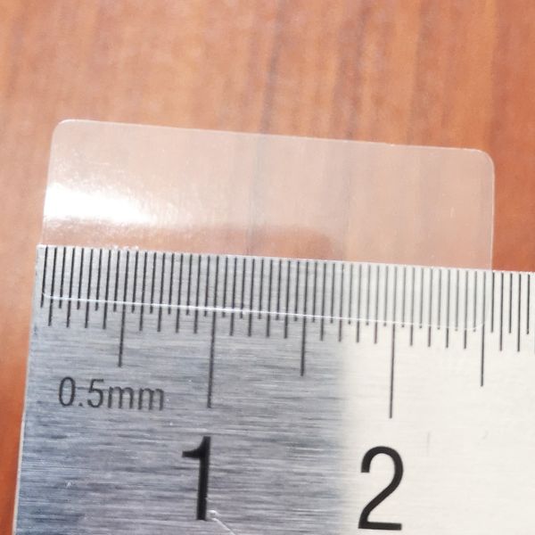 1200pcs 25x10mm transparent PVC vinyl sticker for bag or box sealing, 0.05mm thickness, Item No. OF02
1200pcs 25x10mm transparent PVC vinyl sticker for bag or box sealing, 0.05mm thickness, Item No. OF02