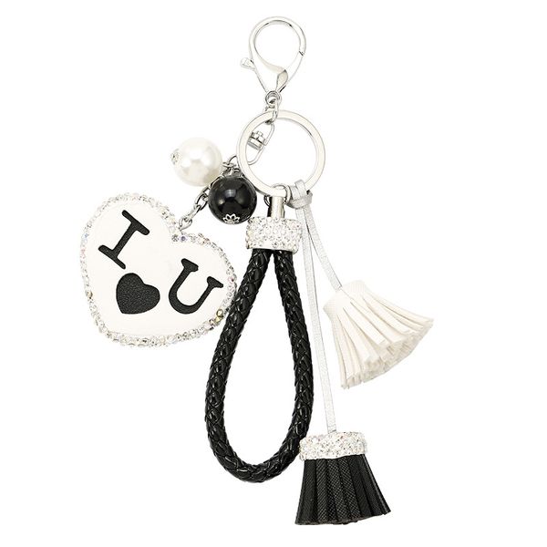 cute rhinestone heart keychain creative key chain tassel ball handbag pendant car keychain leather key ring accessories jewelry, Silver
cute rhinestone heart keychain creative key chain tassel ball handbag pendant car keychain leather key ring accessories jewelry, Silver