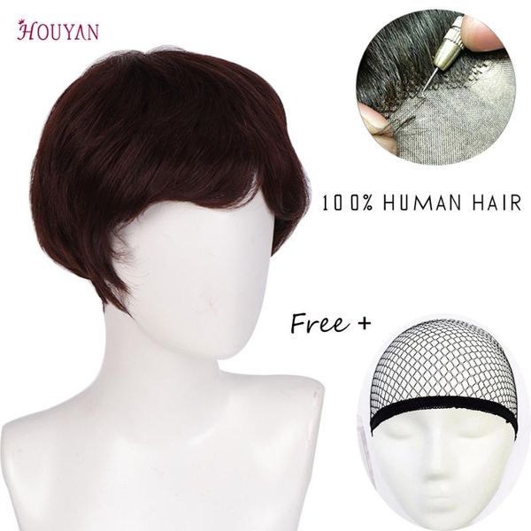houyan 100% remy human hair wig for man natural hairline mans wig hair er toupee, Black
houyan 100% remy human hair wig for man natural hairline mans wig hair er toupee, Black
