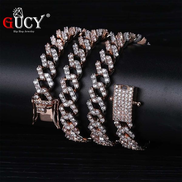 gucy 10mm miami prong set cuban chains necklace for men gold silver hip hop iced out paved bling cz rapper necklace jewelry
gucy 10mm miami prong set cuban chains necklace for men gold silver hip hop iced out paved bling cz rapper necklace jewelry