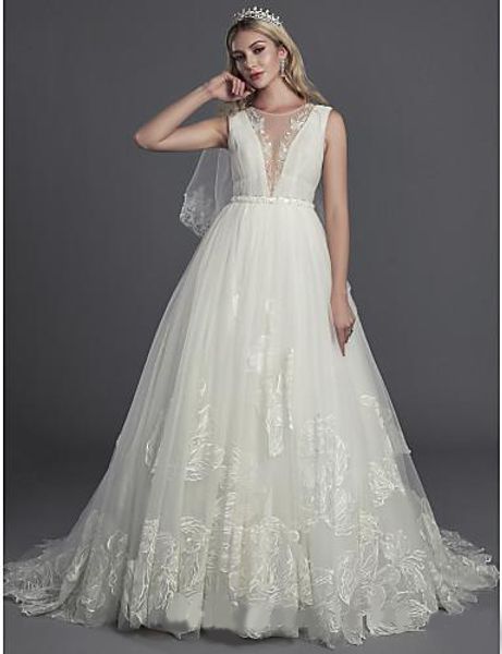 tulle elegant wedding dress sweetheart a line wedding gowns long train sleeveless elegant wedding bridal dresses, White
tulle elegant wedding dress sweetheart a line wedding gowns long train sleeveless elegant wedding bridal dresses, White