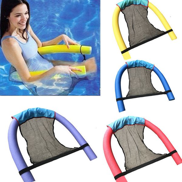Polyester Floating Pool Noodle Sling Mesh Chair Net For Swimming Pool Party Kids Bed Seat Water Relaxation Size 82x44x0.2cm