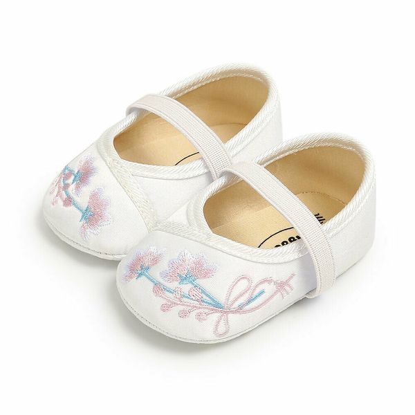 

lovely newborn infant baby girl princess crib shoes soft sole pram anti-slip prewalker blue pink white 0-18m