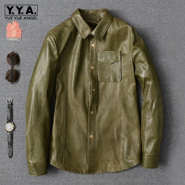 luxury army green sheepskin shirt men 2019 new lapel long sleeve slim office formal shirt oversize casual blouse, White;black
luxury army green sheepskin shirt men 2019 new lapel long sleeve slim office formal shirt oversize casual blouse, White;black