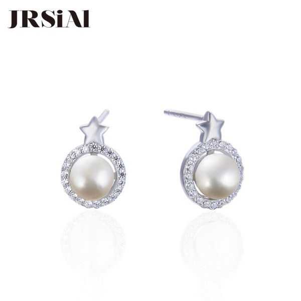 jrsial 925 sterling silver jewelry freshwater pearl earrings korean fashion zircon earrings woman bead, Golden;silver
jrsial 925 sterling silver jewelry freshwater pearl earrings korean fashion zircon earrings woman bead, Golden;silver