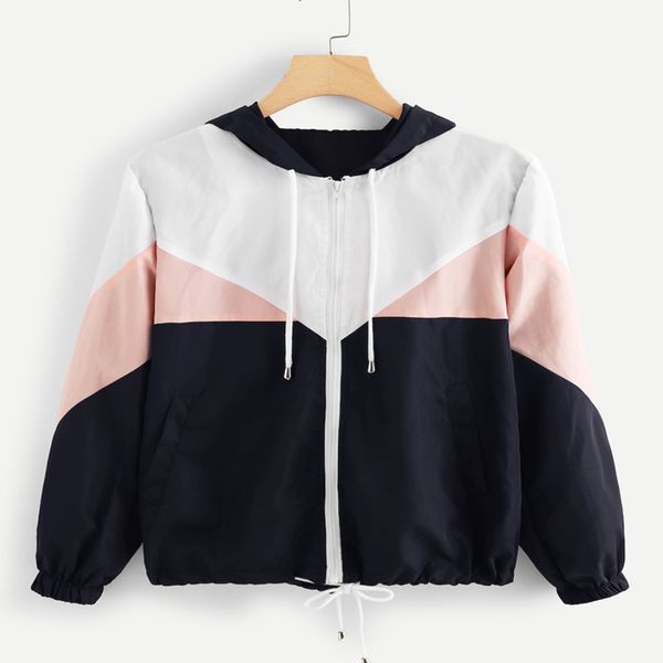 2019 new style women windbreaker jacket female multicolor patchwork hooded jacket basic jackets color block coats for women, Black;brown
2019 new style women windbreaker jacket female multicolor patchwork hooded jacket basic jackets color block coats for women, Black;brown