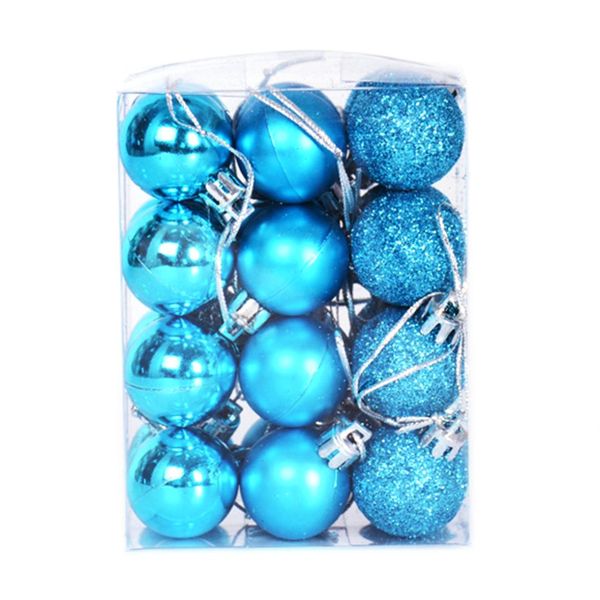 24pcs/lot 3cm christmas ball hanging ornaments baubles for xmas tree decoration drop shipping - lake blue
24pcs/lot 3cm christmas ball hanging ornaments baubles for xmas tree decoration drop shipping - lake blue
