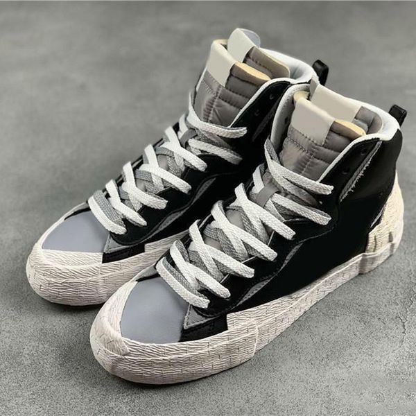 new blazers mid x sc skate shoes high heel low black casual sneakers mens womens designer canvas sport trainers, White;red
new blazers mid x sc skate shoes high heel low black casual sneakers mens womens designer canvas sport trainers, White;red