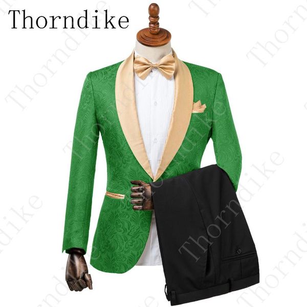 thorndike costume homme new design formal tuxedo 2 pieces shawl lapel wedding suits for men green jacquard men suit groom suit, White;black
thorndike costume homme new design formal tuxedo 2 pieces shawl lapel wedding suits for men green jacquard men suit groom suit, White;black