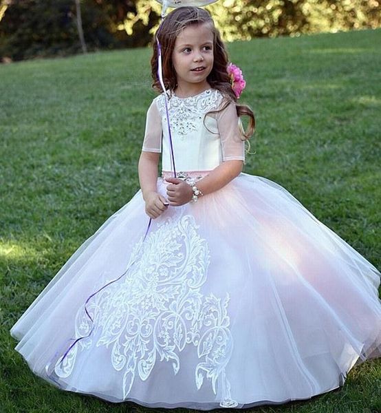 adorable white flower girl dresses western weddings princess a line jewel neck appliqued with belt toddler kids pageant gowns, White;blue
adorable white flower girl dresses western weddings princess a line jewel neck appliqued with belt toddler kids pageant gowns, White;blue