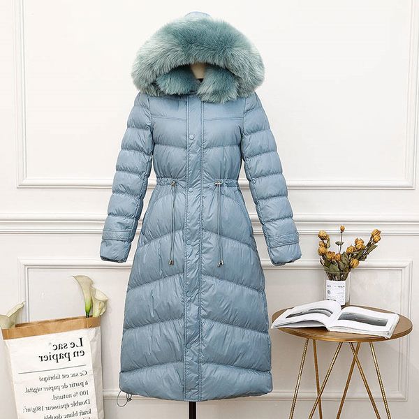 new 2019 winter women big double fur collar hooded coat thicken white duck down jacket parka female long outerwear plus size, Black
new 2019 winter women big double fur collar hooded coat thicken white duck down jacket parka female long outerwear plus size, Black