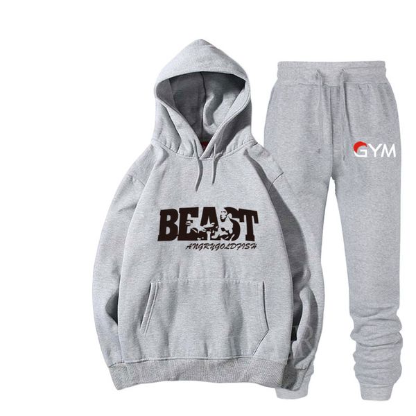 men's fashion brand hoodie suit spring and autumn casual sportswear street men's sports sweater suit youth new, Gray
men's fashion brand hoodie suit spring and autumn casual sportswear street men's sports sweater suit youth new, Gray