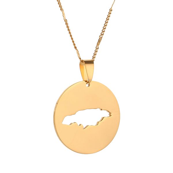stainless steel round jamaica map pendant necklaces trendy gold color women jewellery jamaican map chain jewelry, Silver
stainless steel round jamaica map pendant necklaces trendy gold color women jewellery jamaican map chain jewelry, Silver