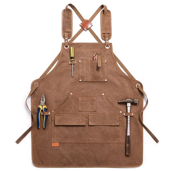 aprons durable goods heavy duty waxed canvas work apron with tool pockets cross-back straps adjustable for woodworking painting
aprons durable goods heavy duty waxed canvas work apron with tool pockets cross-back straps adjustable for woodworking painting