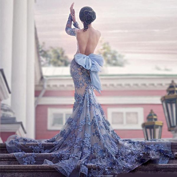 arabia mermaid prom dresses charming backless bow long sleeves evening dress full lace applique beaded tulle celebrity evening gown, Black;red
arabia mermaid prom dresses charming backless bow long sleeves evening dress full lace applique beaded tulle celebrity evening gown, Black;red