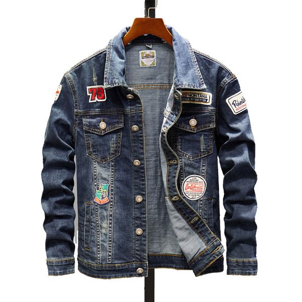 autumn mens denim jacket trendy fashion ripped denim jacket mens outwear jeans casual slim cowboy coats clothing, Black;brown
autumn mens denim jacket trendy fashion ripped denim jacket mens outwear jeans casual slim cowboy coats clothing, Black;brown