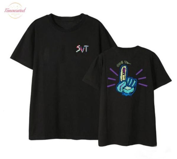 summer style kpop seventeen world tour ode to 5 styles printing t shirt fashion short sleeve t shirt black white
summer style kpop seventeen world tour ode to 5 styles printing t shirt fashion short sleeve t shirt black white