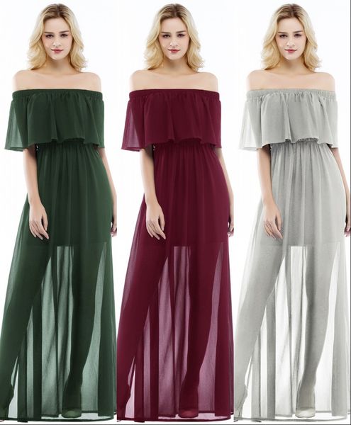 2019 burgundy off shoulder a-line bridesmad dresses chiffon formal prom evening party gown long maid of honor dresses cps860, White;pink
2019 burgundy off shoulder a-line bridesmad dresses chiffon formal prom evening party gown long maid of honor dresses cps860, White;pink