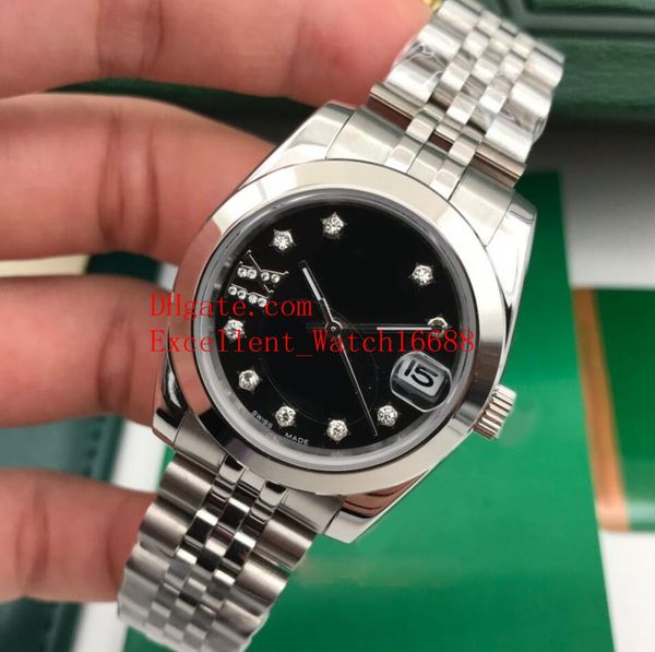 sell ladies watch 36 mm 31 mm 279163 179173 279166 stainless steel diamond black dial asian 2813 automatic mechanical christmas gift, Slivery;brown