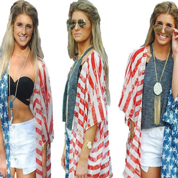 ladies loose sun protected clothes casual patchwork striped stars cardigan coats american flag independence national day usa 4th july, White
ladies loose sun protected clothes casual patchwork striped stars cardigan coats american flag independence national day usa 4th july, White