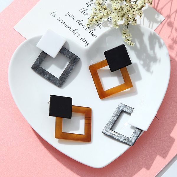 new fashion acrylic earrings for women leopard geometric earrings korean style small simple jewelry earrings brincos pendientes, Golden
new fashion acrylic earrings for women leopard geometric earrings korean style small simple jewelry earrings brincos pendientes, Golden