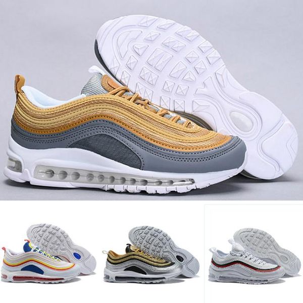 new 2019 cushion 97s designer shoes silver bullet triple white balck metallic gold japan pink mens women sport sneakers size 36-45 
new 2019 cushion 97s designer shoes silver bullet triple white balck metallic gold japan pink mens women sport sneakers size 36-45