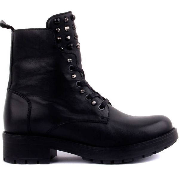 sail-lakers black leather zipper female boots