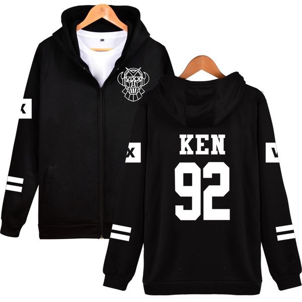 kpop vixx zipper hoodies harajuku hip hop jacket ken leo n fleece coat ladies mens coats and jackets women plus size hoodie, Black
kpop vixx zipper hoodies harajuku hip hop jacket ken leo n fleece coat ladies mens coats and jackets women plus size hoodie, Black