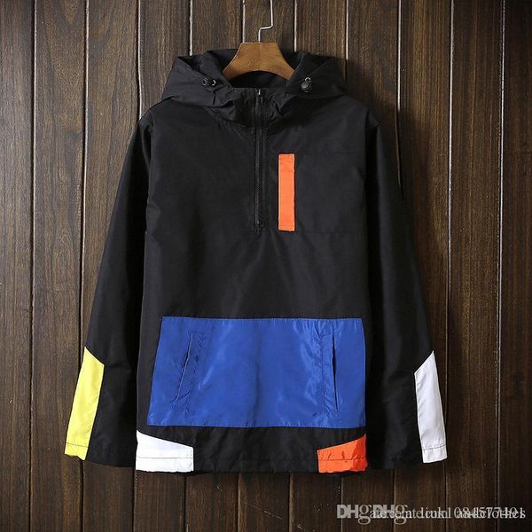 2019 spring and autumn men's pullover patchwork jacket men's windbreaker jacket fashion men's travel jacket windbreaker mens, Black;brown
2019 spring and autumn men's pullover patchwork jacket men's windbreaker jacket fashion men's travel jacket windbreaker mens, Black;brown