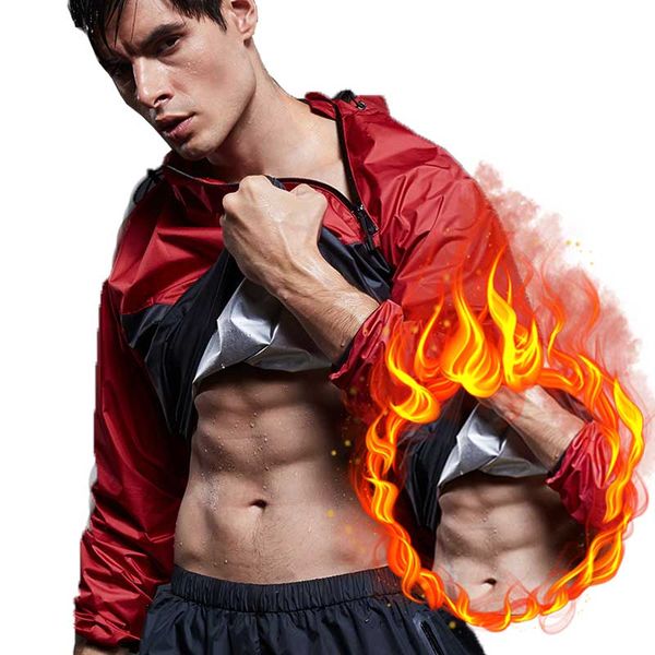 sauna suit men weight loss sweat exercise gym suit workout fitness jacket running sports sportswear gym long sleeve, Black;red
sauna suit men weight loss sweat exercise gym suit workout fitness jacket running sports sportswear gym long sleeve, Black;red