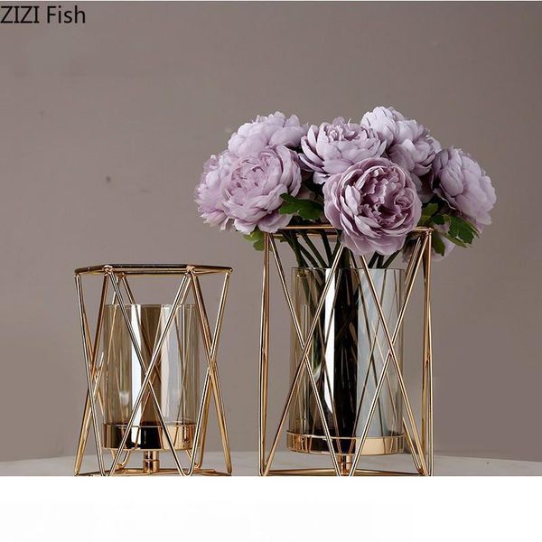творческое nordic metal iron геометрическая glass gold vase гостиная украшения цветочная композиция современная домашнее украшение вазы
творческое nordic metal iron геометрическая glass gold vase гостиная украшения цветочная композиция современная домашнее украшение вазы