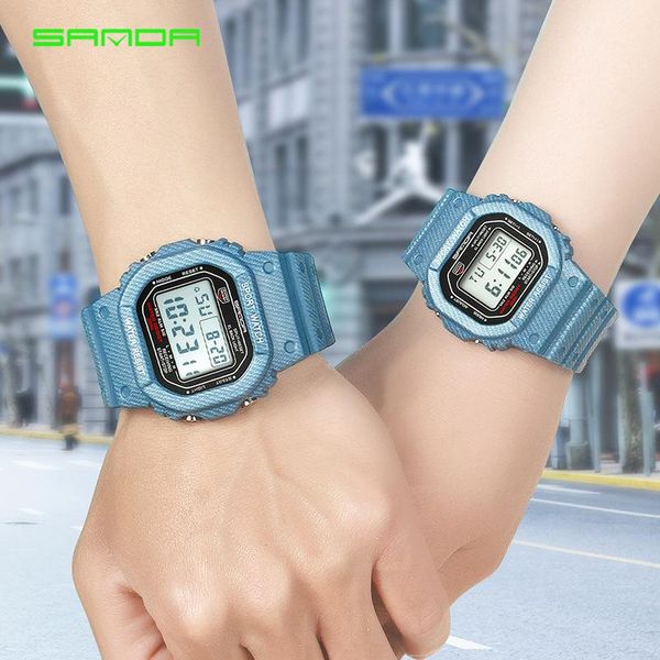 2019 new denim sport watch lovers led watches waterproof shock resist clock relogio masculino for women and men digital watches, Slivery;brown
2019 new denim sport watch lovers led watches waterproof shock resist clock relogio masculino for women and men digital watches, Slivery;brown
