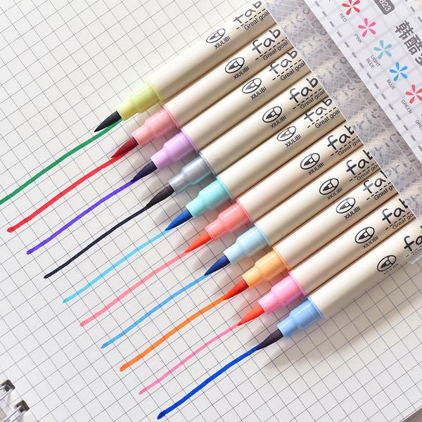 xyddjynl 10 color art markers soft brush pen colores drawing manga books emphasis office marker pens copic markers art supplie
xyddjynl 10 color art markers soft brush pen colores drawing manga books emphasis office marker pens copic markers art supplie