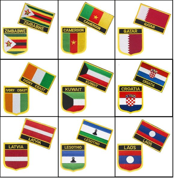 zimbabwe cameroon qatar ivory coast kuwait croatia latvia lesotho laos embroidery iron on patches badgessaint lucia, Gray
zimbabwe cameroon qatar ivory coast kuwait croatia latvia lesotho laos embroidery iron on patches badgessaint lucia, Gray