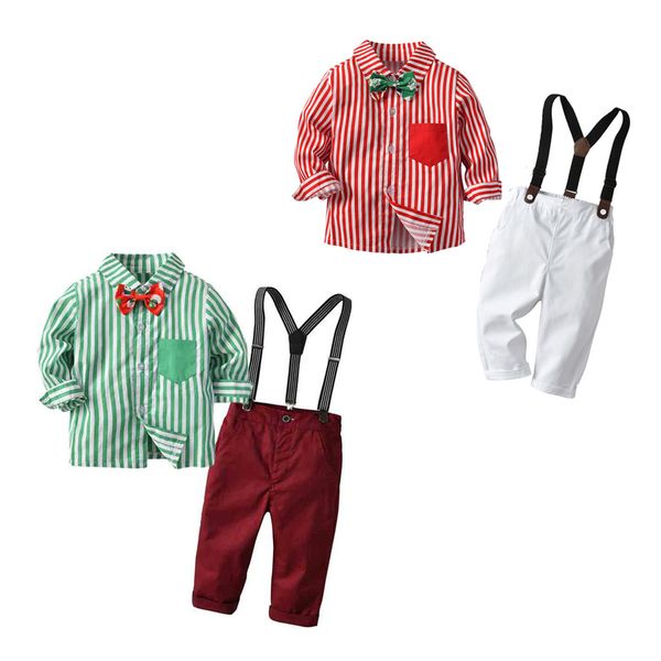 boy kids clothes boy christmas bow tie stripe shirt+pants gentleman suit cotton full sleeve boutique kids clothing, White
boy kids clothes boy christmas bow tie stripe shirt+pants gentleman suit cotton full sleeve boutique kids clothing, White
