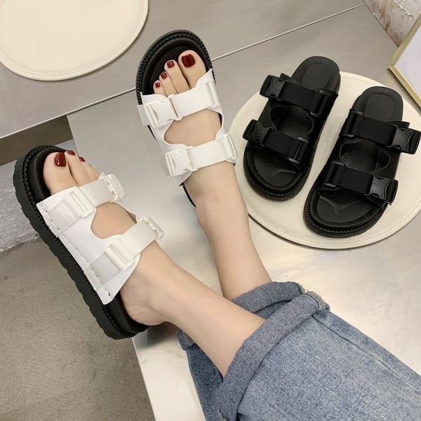 buckle sandals breathable stylish slippers 2020 summer new women bench and outdoor light leisure sport shoes flats platform, Black
buckle sandals breathable stylish slippers 2020 summer new women bench and outdoor light leisure sport shoes flats platform, Black
