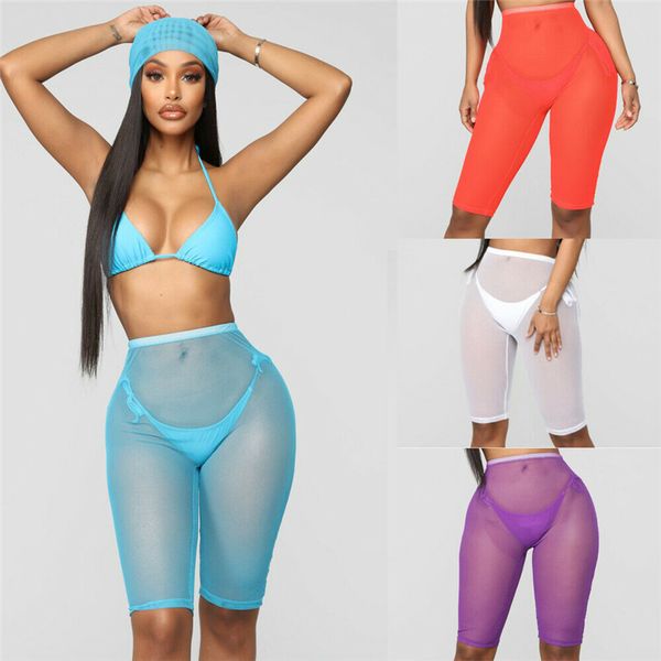 2019 summer women' see through pants transparent shorts sheer mesh cover up, Blue;gray
2019 summer women' see through pants transparent shorts sheer mesh cover up, Blue;gray