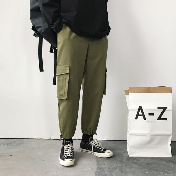 spring new tooling wind pants men fashion solid color casual trousers man streetwear trend wild hip hop loose joggers sweatpants, Black
spring new tooling wind pants men fashion solid color casual trousers man streetwear trend wild hip hop loose joggers sweatpants, Black